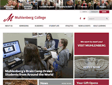 Tablet Screenshot of muhlenberg.edu