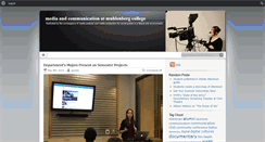 Desktop Screenshot of mediacom.blogs.muhlenberg.edu